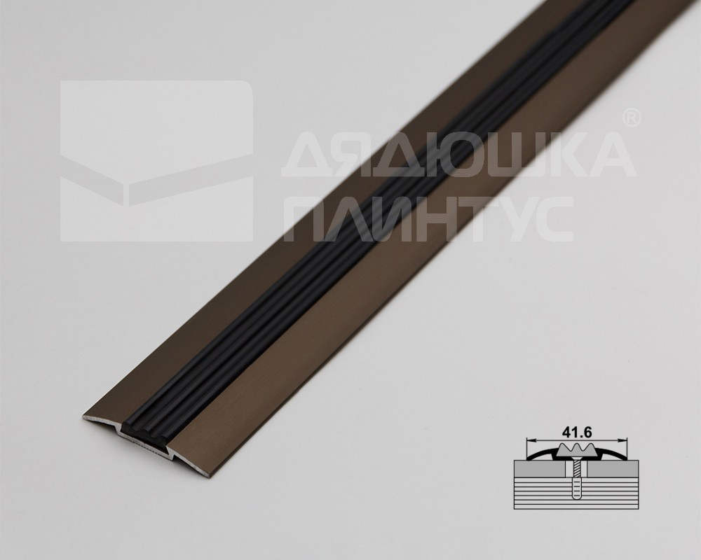 Порог одноуровневый ПС 08.900.04л Бронза анод