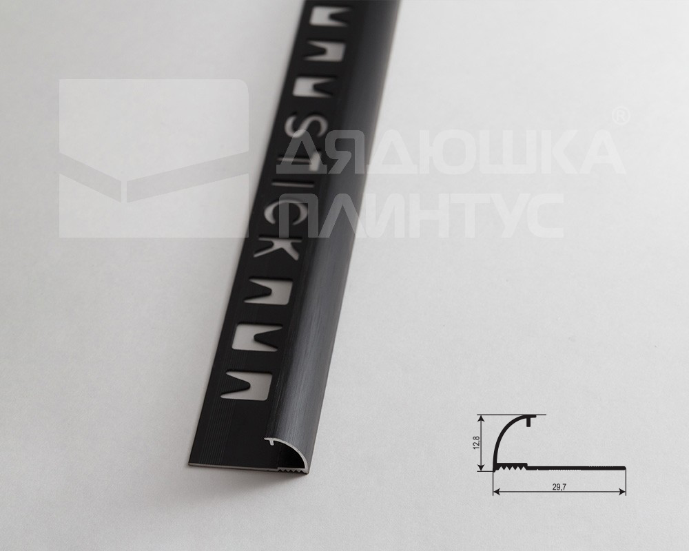 Профиль окантовочный Волшебная палочка MSPK 03-9.2700.15 10мм 2,7м Чёрный
