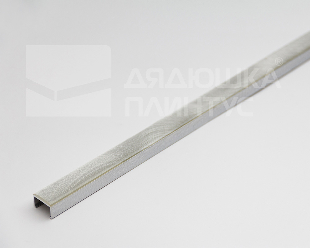 Профиль алюминиевый П-образный Alumacer 9*17мм 2,5м Серебро